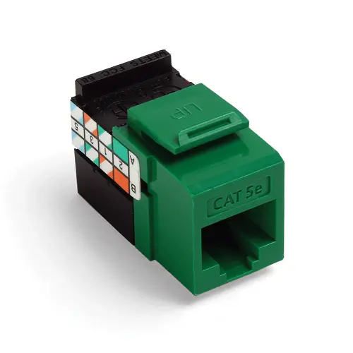 Leviton Cat 5E Quickport Jack Green 5G108-Rv5 1