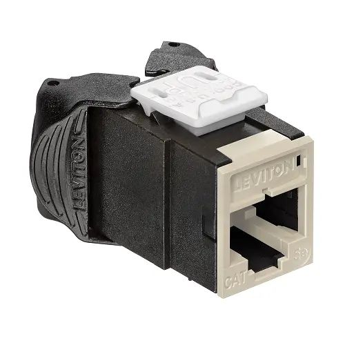 Leviton Cat 5E Utp Quickport Jack Ivory 5Eujk-Ri5 1