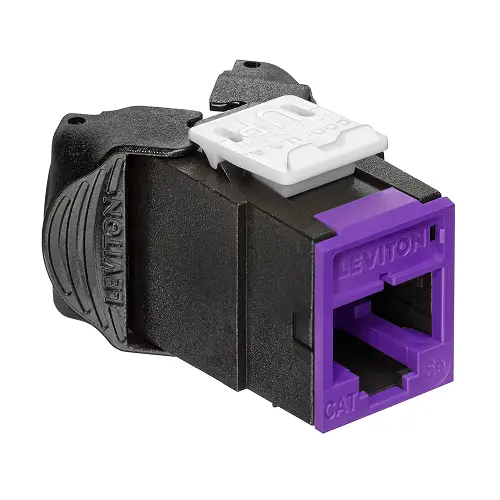 Leviton Cat 5E Utp Quickport Jack Purple 5Eujk-Rp5 1