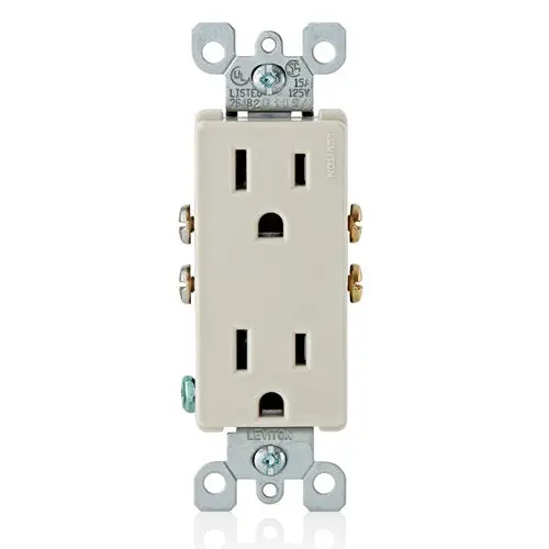 Leviton Decora Duplex Outlet/Receptacle 5325-T 1