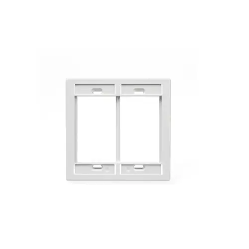 Leviton Dual Gang Mos Wallplate White 41290-Dmw 1
