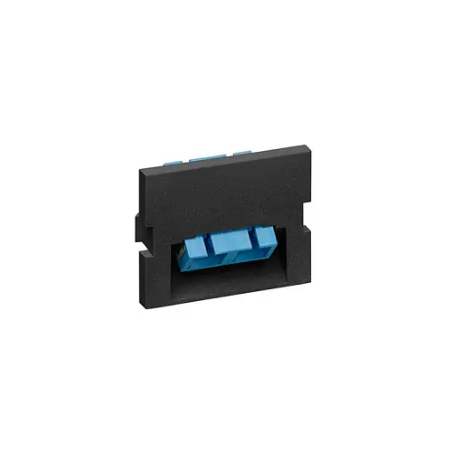 Leviton Duplex Sc Angled Fiber Adapter Mos Module 1.5 Unit High Black 41294-2Ce 1