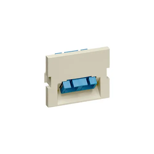 Leviton Duplex Sc Angled Fiber Adapter Mos Module 1.5 Unit High Ivory 41294-2Ci 1