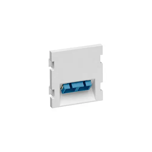 Leviton Duplex Sc Angled Fiber Adapter Mos Module 2 Units High White 41292-2Cw 1