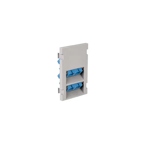 Leviton Duplex Sc Angled Fiber Adapter Mos Module 3 Units High Gray 41292-Aew 1