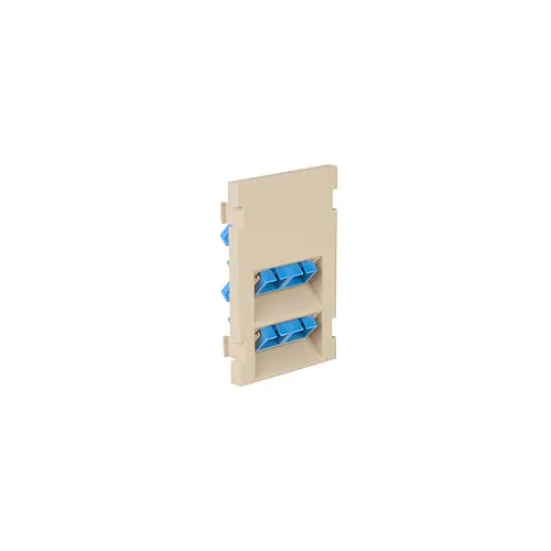 Leviton Duplex Sc Angled Fiber Adapter Mos Module 3 Units High Ivory 41293-4Ci 1