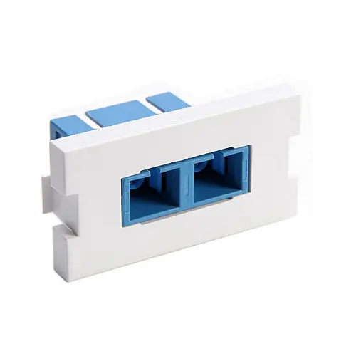 Leviton Duplex Sc Fiber Adapter Mos Module Zirconia Ceramic Sleeve 1 Unit High White 41291-2Cw 1