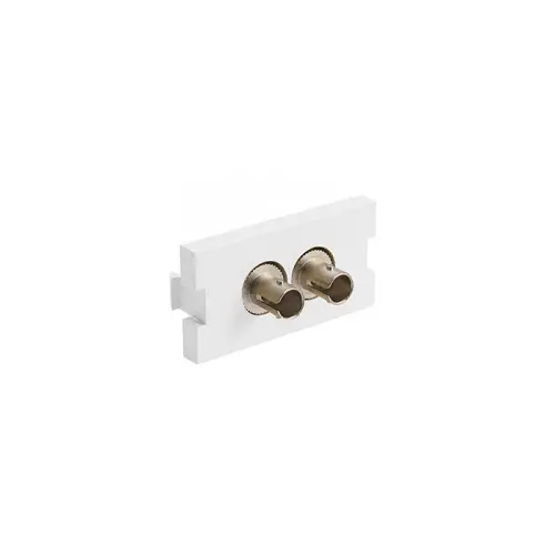 Leviton Duplex St Fiber Adapter Mos Module Phosphor Bronze Sleeve 1 Unit High White 41291-2Tw 1