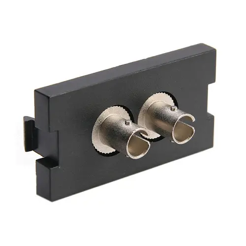 Leviton Duplex St Fiber Adapter Mos Module Zirconia Ceramic Sleeve 1 Unit High Black 41291-Zte 1
