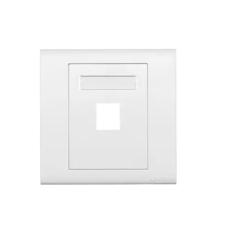 Leviton Excella Quickport Insert 1 Port Wallplate Included White Bl186-P1w 1