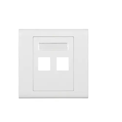 Leviton Excella Quickport Insert 2 Port Wallplate Included White Bl186-P2w 1