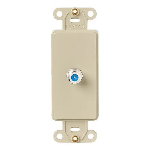 Leviton F Connector Telephone Decora Insert Ivory 40681-I 1