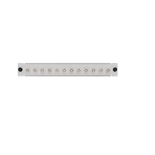 Leviton Lgx 12 Pack Plate W/St Adapters 12 Fibers White Apl12-Sts 1