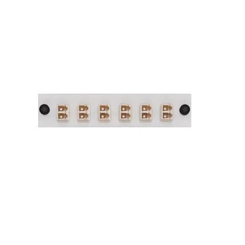 Leviton Lgx 6 Pack Plate W/Lc Duplex Adapters 12 Fiber White Aplw6-Ldm 1