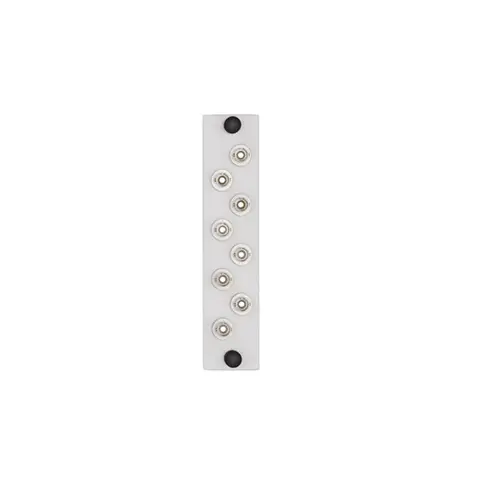 Leviton Lgx 8 Pack Plate W/St Adapters 8 Fiber White Aplw8-Stm 1