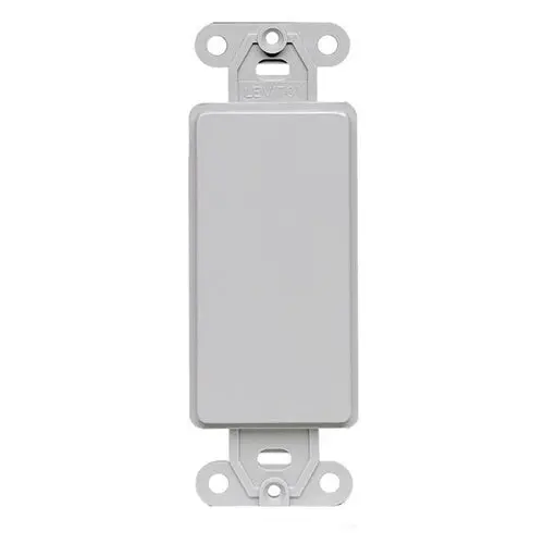 Leviton One Gang Decora Blank Insert Gray 80414-Gy 1