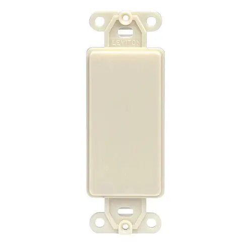 Leviton One Gang Decora Blank Insert Ivory 80414-I 1