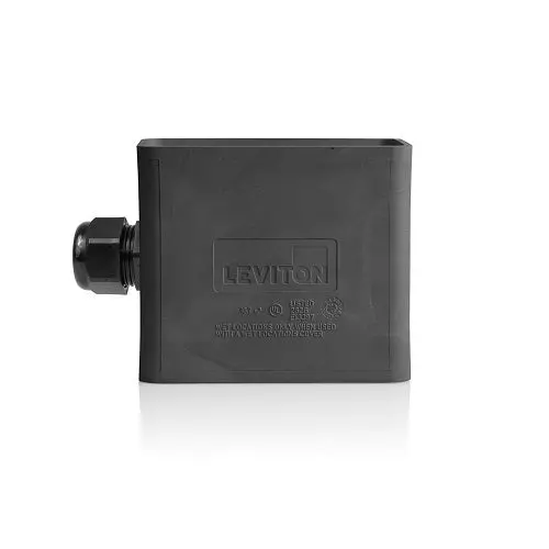 Leviton Single-Gang Portable Outlet Box Black 3059-1E 1