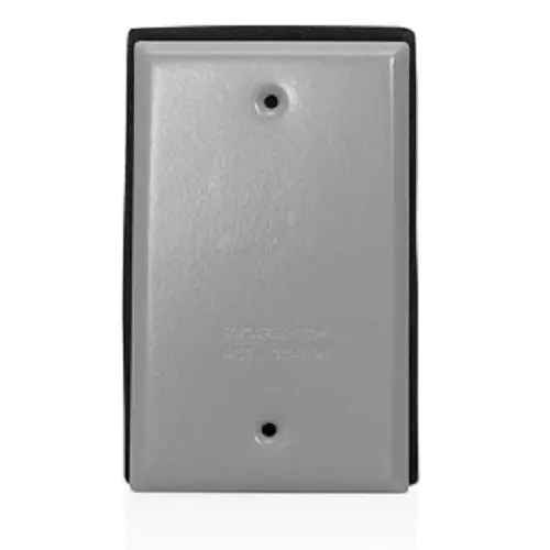 Leviton Single Gang Weatherproof Cover Gray Wm1b-Gy 1