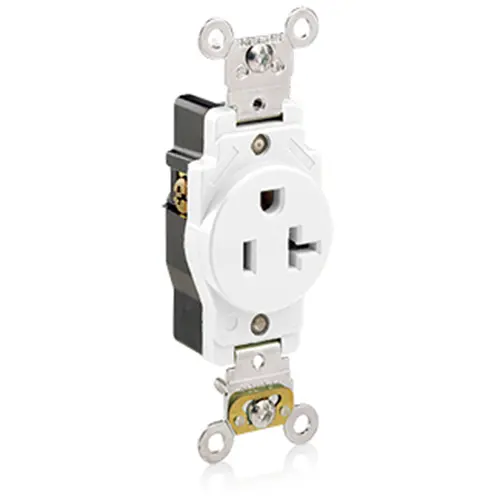 Leviton Single Receptacle/Outlet Industrial Grade 5361-W 1