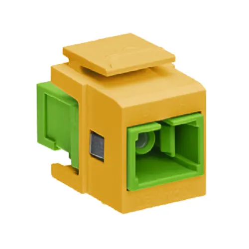 Leviton Sm/Apc Zirconia Ceramic Simplex Sc Adapter Yellow 41085-Asy 1