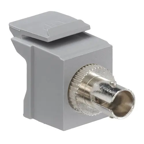 Leviton Sm Zirconia Sleeve St Fiber Optic Adapter Gray 41084-Sgz 1