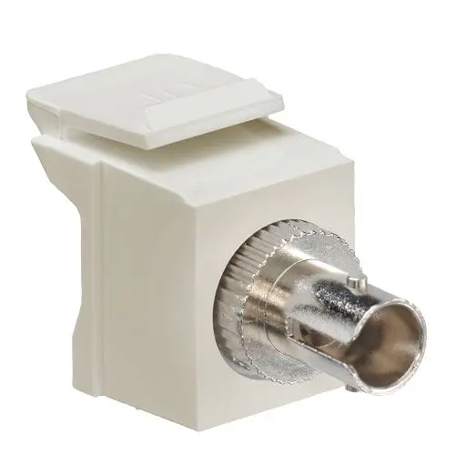 Leviton Sm Zirconia Sleeve St Fiber Optic Adapter Ivory 41084-Siz 1
