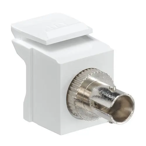 Leviton Sm Zirconia Sleeve St Fiber Optic Adapter White 41084-Swz 1