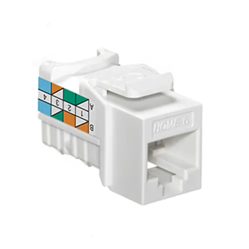 Leviton Snap-In Jack T568a/B Wiring White 61Hom-Rw6 1