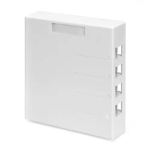 Leviton Surface-Mount Box For Shielded Connectors 4-Port 4S089-4Wp 1