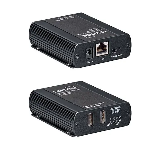 Leviton Usb 2.0 Extender Transmitter And Receiver 100 Meter 41910-U2b 1