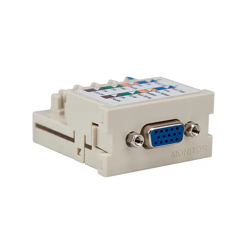 Leviton Vga 110 Termination Mos Monitor Module Ivory 41295-Vmi 1