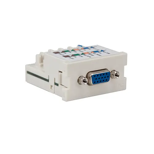 Leviton Vga 110 Termination Mos Pc Module Light Almond 41295-Vpt 1