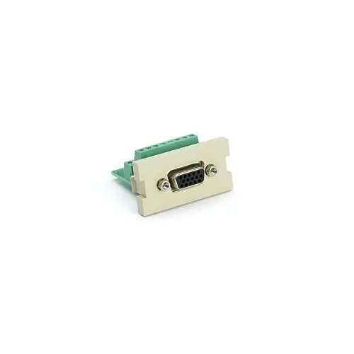 Leviton Vga Hd15 Video Screw Terminal Mos Module Ivory 41295-Hdi 1
