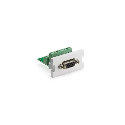 Leviton Vga Hd15 Video Screw Terminal Mos Module White 41295-Hdw 1