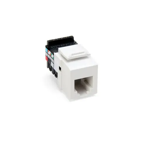 Leviton Voice Grade Quickport Jack 6 Position 6 Conductors White 41106-Rw6 1