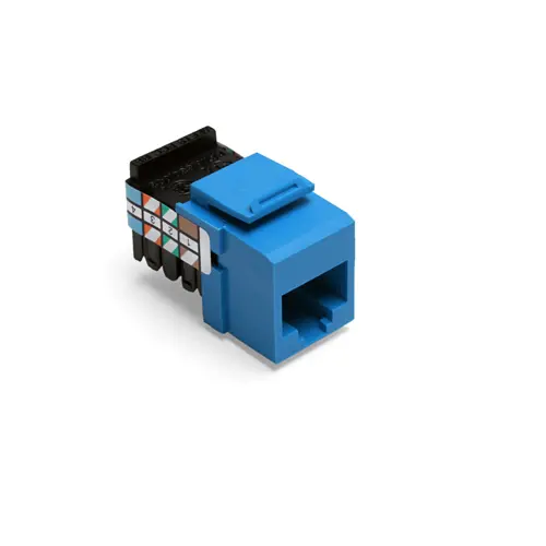 Leviton Voice Grade Quickport Jack 8 Position 8 Conductors Blue 41108-Rl8 1
