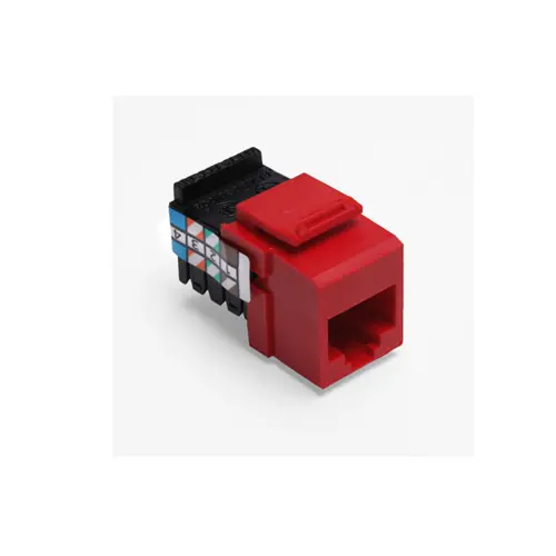 Leviton Voice Grade Quickport Jack 8 Position 8 Conductors Crimson 41108-Rc8 1