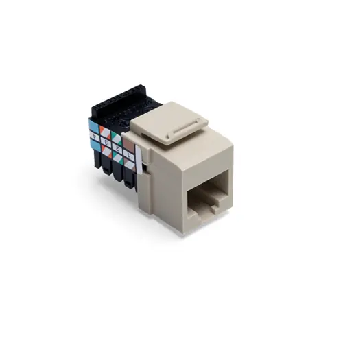 Leviton Voice Grade Quickport Jack 8 Position 8 Conductors Ivory 41108-Ri8 1