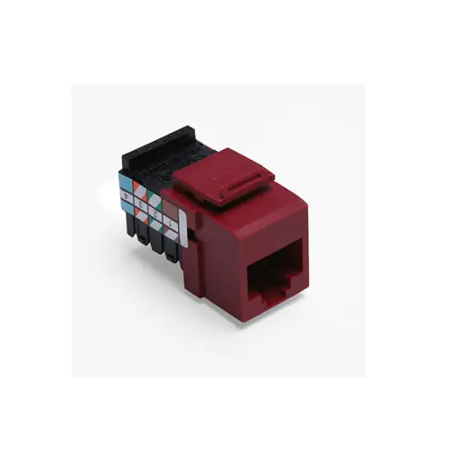 Leviton Voice Grade Quickport Jack 8 Position 8 Conductors Red 41108-Rr8 1