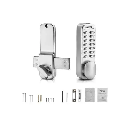 Mechanical Keyless Entry Door Lock With Thumb Knob For Home & Office 1