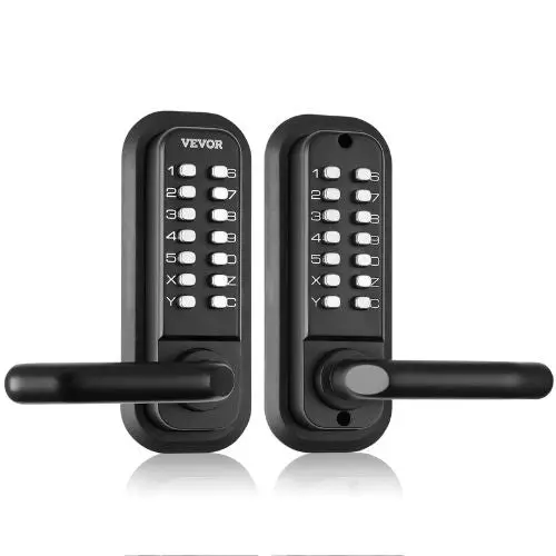 Mechanical Keyless Gate Door Lock, 14-Digit Keypad, Double-Sided 1