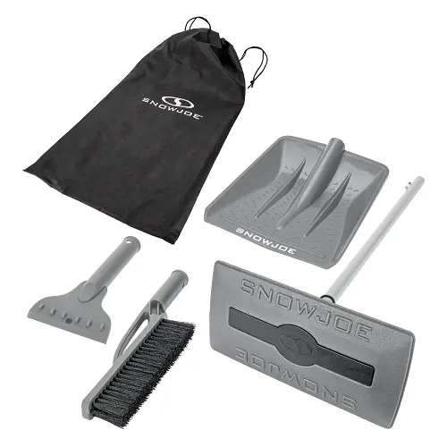 Multi-Purpose Auto Snow Tool Kit Includes Storage Bag, Snow Broom, Brush, Shovel & Scraper (Gray) 1