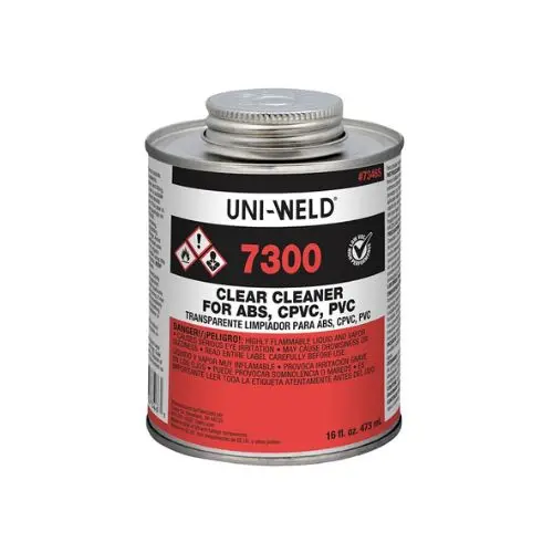 One Pint Clear Solvent Cleaner For Pvc Applications Clear G7346s 1
