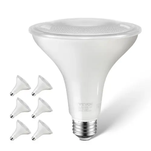 Par38 Led Flood Light Bulbs1050lm 5000K Cool White Weatherproof Stepless Dimmable 15000H Lifetime (6 Pack) 1