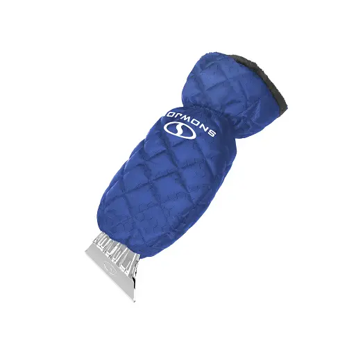 Polar Fleece Lined Mitt With Built-In Heavy-Duty Ice Scraper Waterproof Winter Glove 1