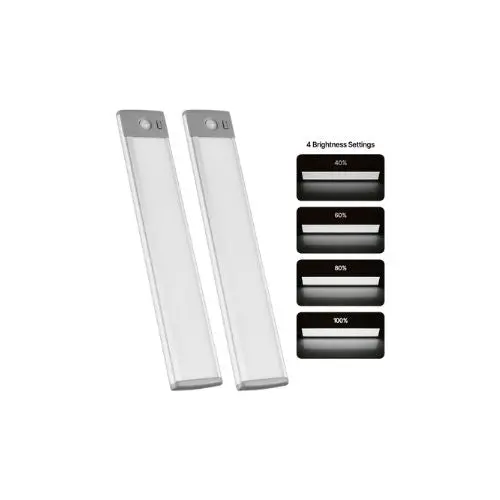 Portable 40 Led Motion Sensor Wireless Rechargeable Cabinet Lighting Kit 2 Pcs 1