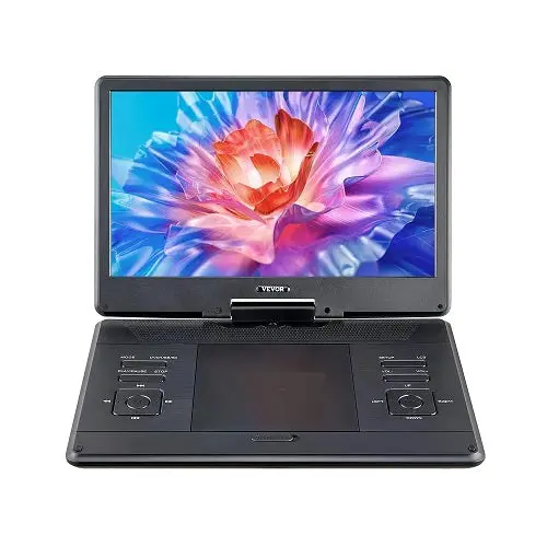 Portable Dvd Player 14 Inch Hd Swivel Display Screen Car Charger Ac Power Adapter Remote Control 1
