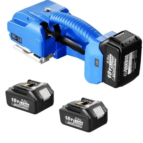 Portable Electric Banding Tool With Digital Display 2 X 5000Mah Battery Powered Automatic Strapping Tool For Packaging Box Pallet 1