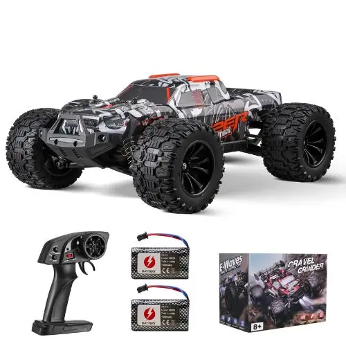 Rc Monster Truck 1:14 Scale – 4Wd All-Terrain Off-Road Car, 38 Km/H High-Speed, 2 Batteries, Ages 8+ 1